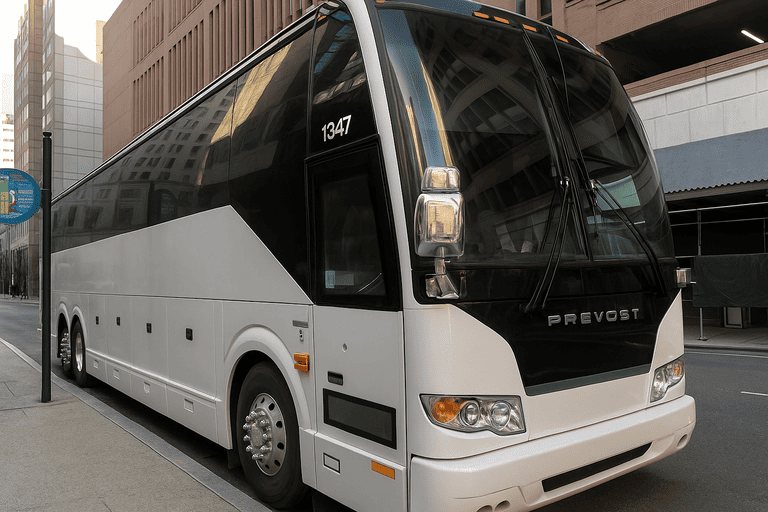 a Bridgeport Coach Bus Service coach bus