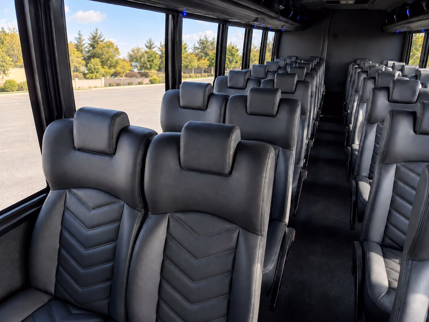 bridgeport 15 passenger minibus inside