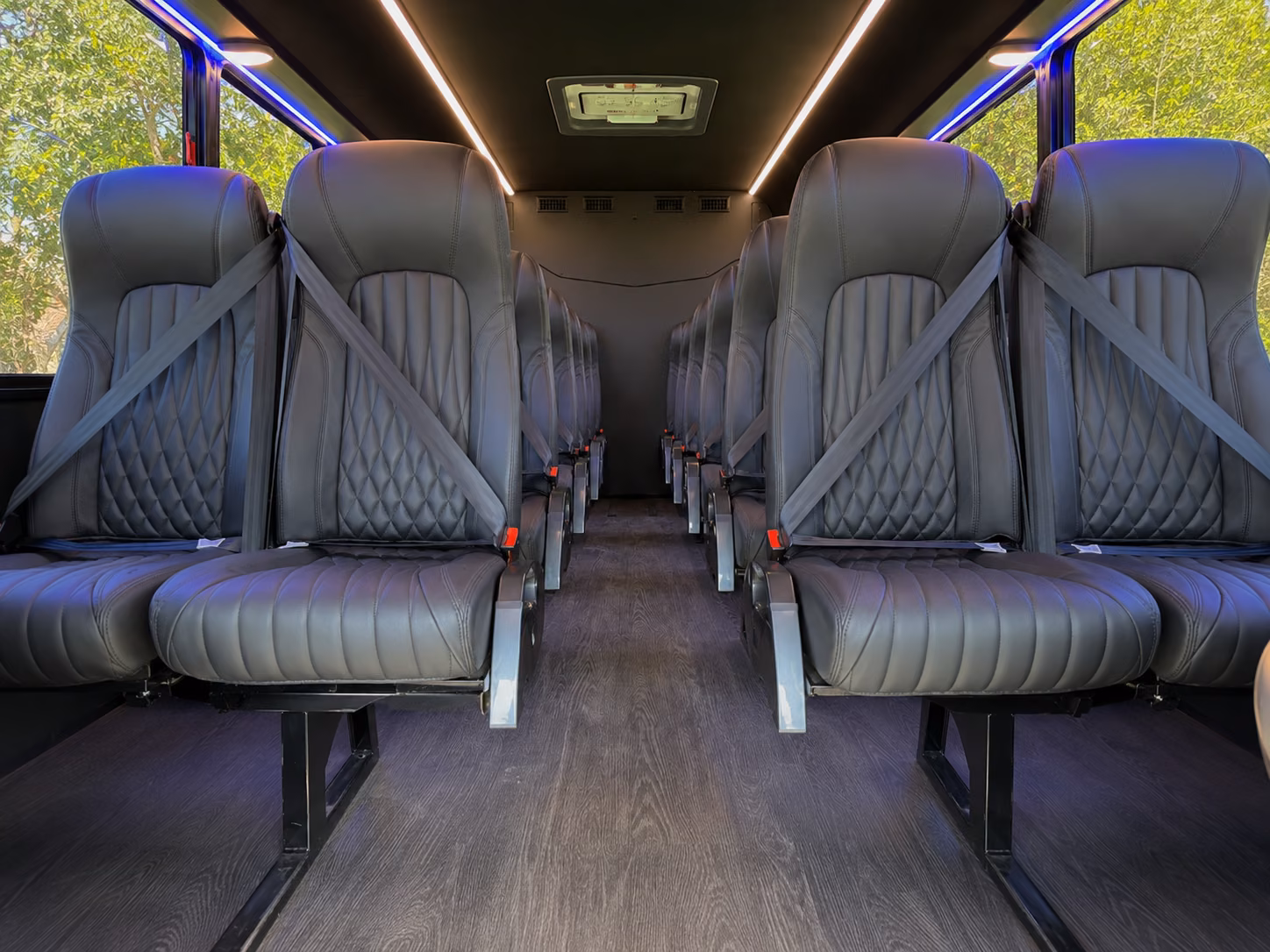 bridgeport 15 passenger minibus interior