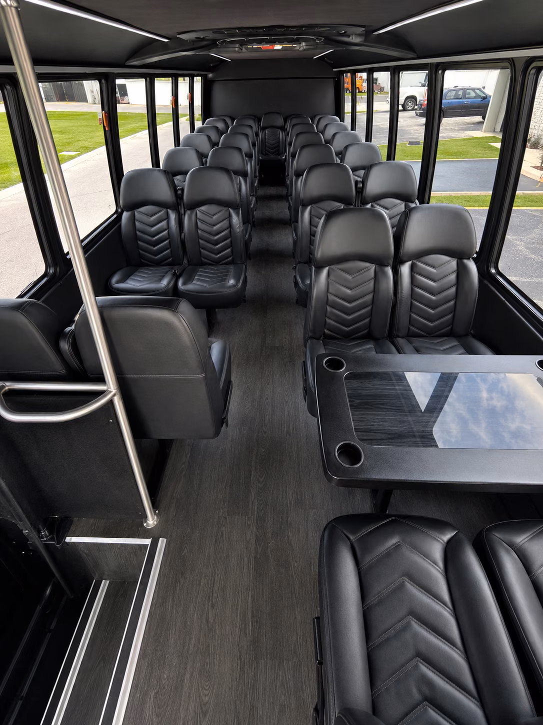 bridgeport 18 passenger minibus interior