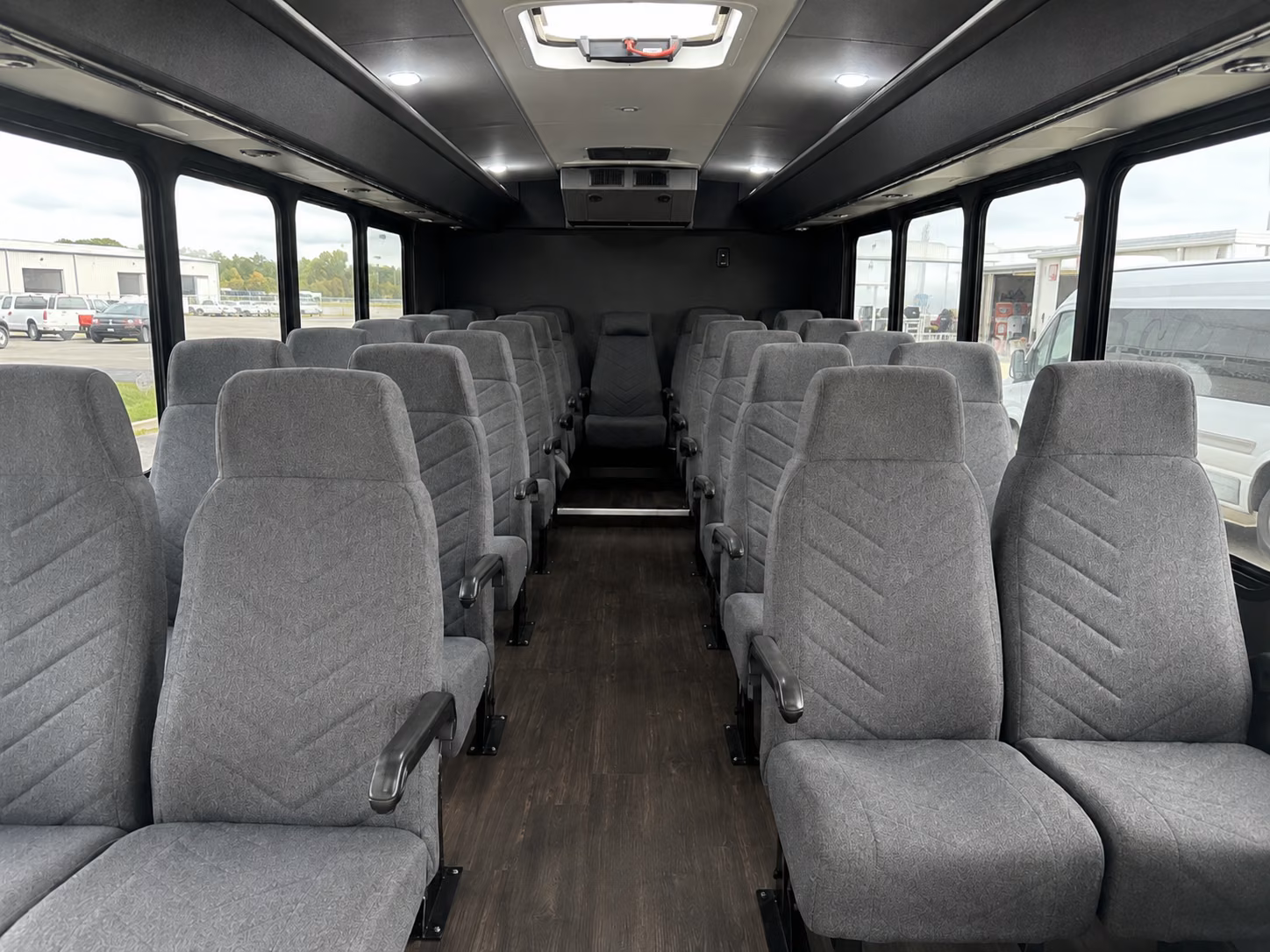 bridgeport 20 passenger minibus interior