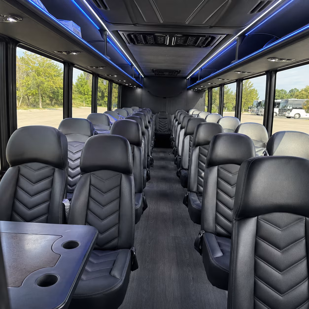bridgeport 25 passenger minibus inside