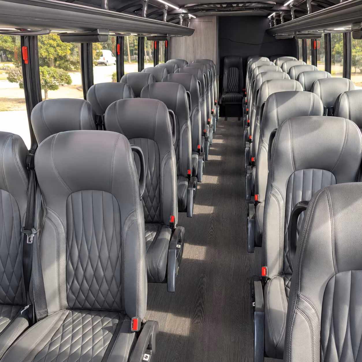 bridgeport 28 passenger minibus interior