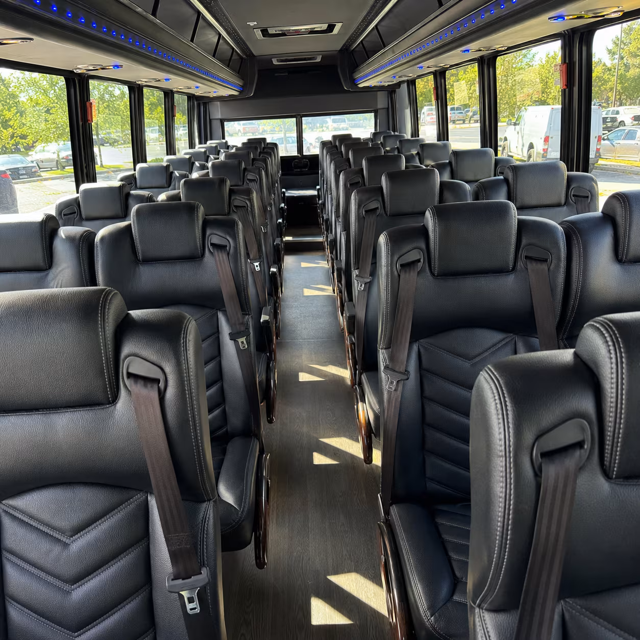 bridgeport 30 passenger minibus inside