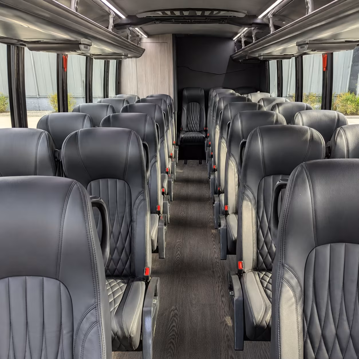 bridgeport 35 passenger minibus inside