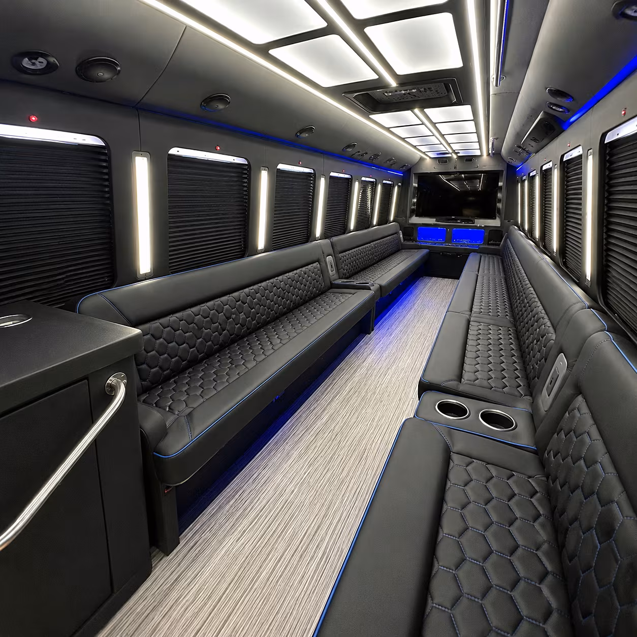 bridgeport party bus inside