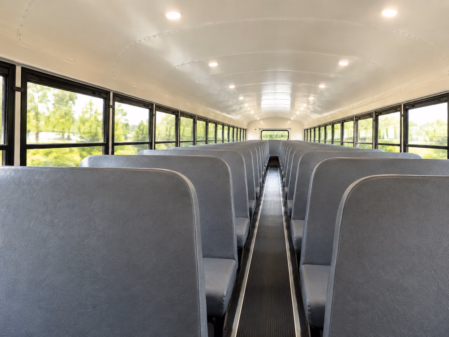 bridgeport school bus inside